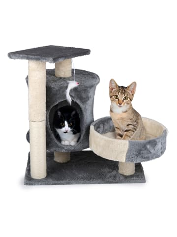 Edco Kratzbaum in Grau/ Creme - (B)50 x (H)58 x (T)33 cm