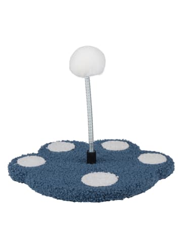 Edco Zabawka w kolorze niebiesko-białym dla kota - wys. 25 x Ø 22 cm