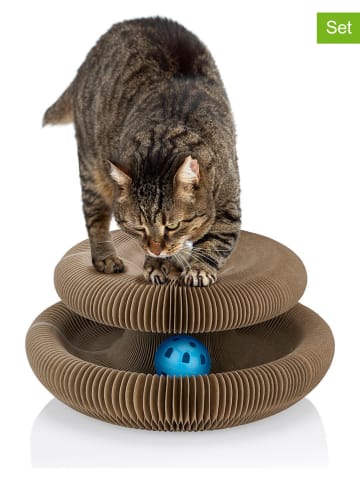 Edco 3-delige set: krabborden lichtbruin - (B)23 cm