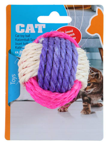Edco Piłka w kolorze fioletowo-różowym dla kota - Ø 6,5 cm
