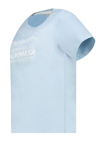 Geographical Norway Koszulka w kolorze błękitnym