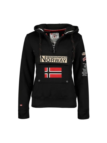Geographical Norway Hoodie "Gymclass" in Schwarz