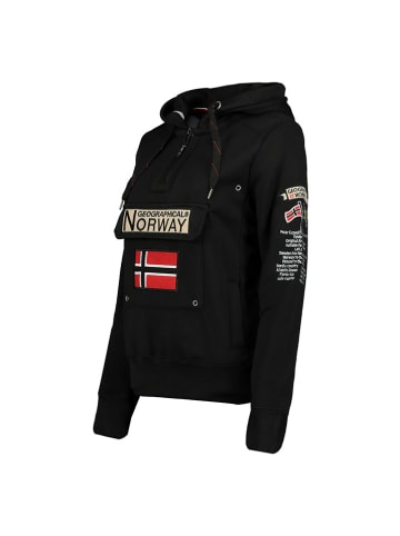 Geographical Norway Hoodie "Gymclass" in Schwarz