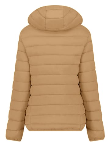 Geographical Norway Doorgestikte jas lichtbruin