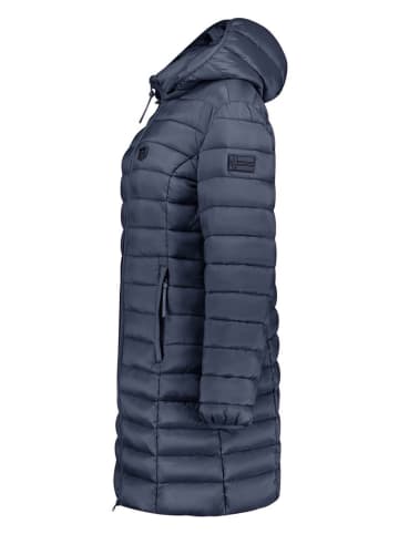 Geographical Norway Płaszcz pikowany "Atikotal" w kolorze granatowym
