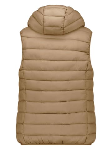 Geographical Norway Doorgestikte bodywarmer "Vatikolor" lichtbruin