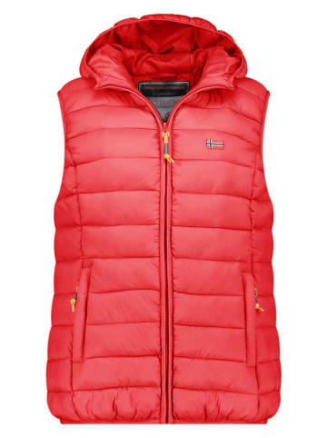 Geographical Norway Doorgestikte bodywarmer "Vatikolor" rood