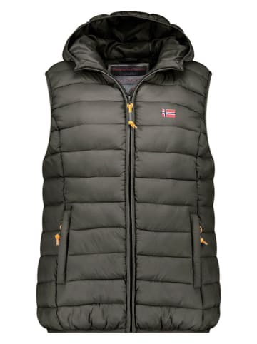 Geographical Norway Kamizelka pikowana "Vatikolor" w kolorze khaki