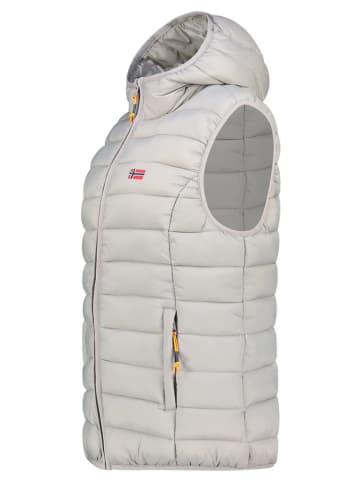 Geographical Norway Doorgestikte bodywarmer "Vatikolor" lichtgrijs