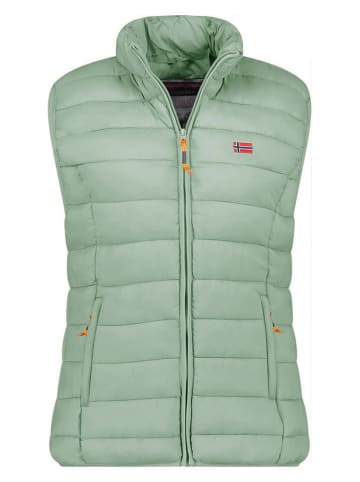 Geographical Norway Doorgestikte bodywarmer "Vatikolor" lichtgroen