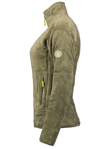 Geographical Norway Kurtka polarowa "Upaline" w kolorze oliwkowym