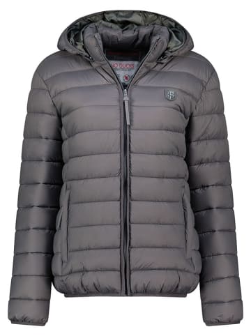 Geographical Norway Doorgestikte jas "Atikotal" grijs