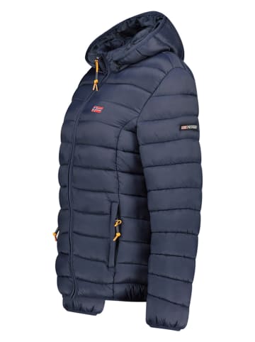 Geographical Norway Doorgestikte jas "Atikolor" donkerblauw