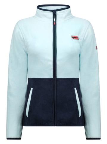 Geographical Norway Kurtka polarowa "Touki" w kolorze błękitno-granatowym