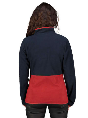 Geographical Norway Bluza polarowa "Touki" w kolorze granatowo-bordowym