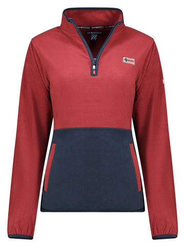 Geographical Norway Fleecepullover "Touki" in Bordeaux/ Dunkelblau