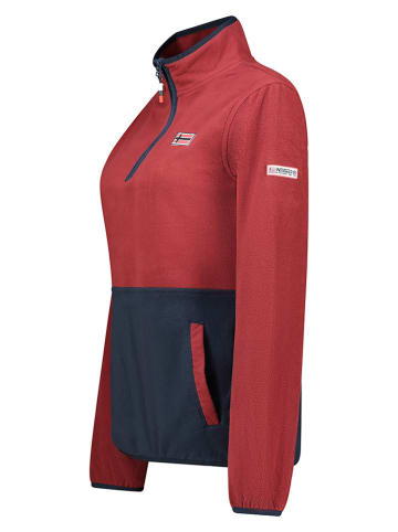 Geographical Norway Fleecepullover "Touki" in Bordeaux/ Dunkelblau