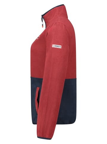 Geographical Norway Bluza polarowa "Touki" w kolorze bordowo-granatowym