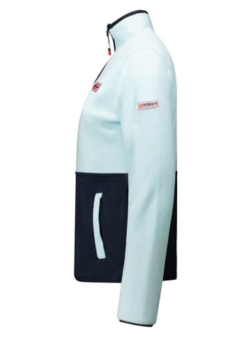 Geographical Norway Bluza polarowa "Touki" w kolorze granatowo-błękitnym