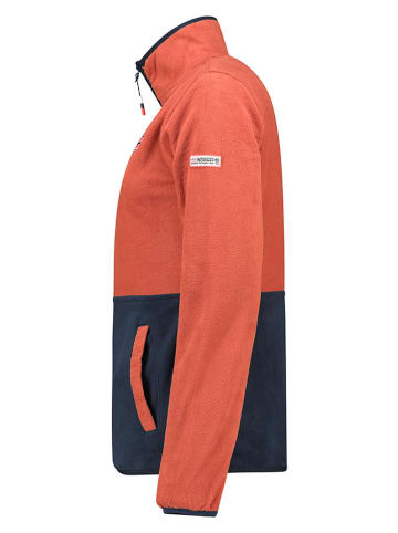 Geographical Norway Fleecepullover "Touki" in Rostrot/ Dunkelblau