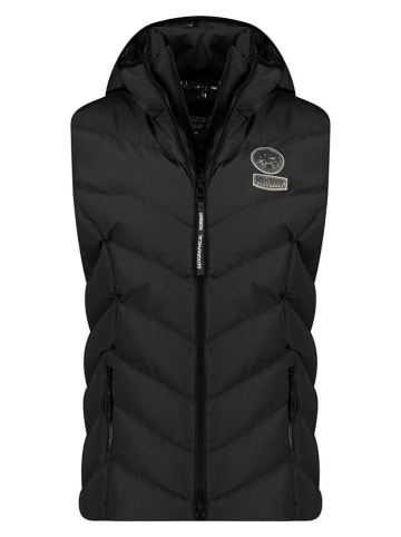 Geographical Norway Kamizelka pikowana "Valor" w kolorze czarnym