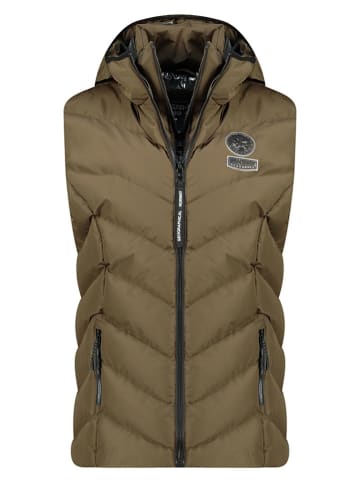 Geographical Norway Doorgestikte bodywarmer "Valor" kaki