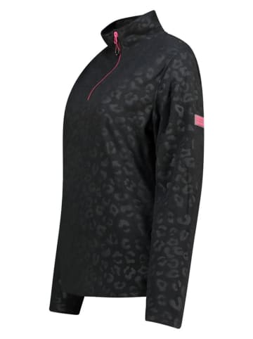 Geographical Norway Fleecepullover in Schwarz