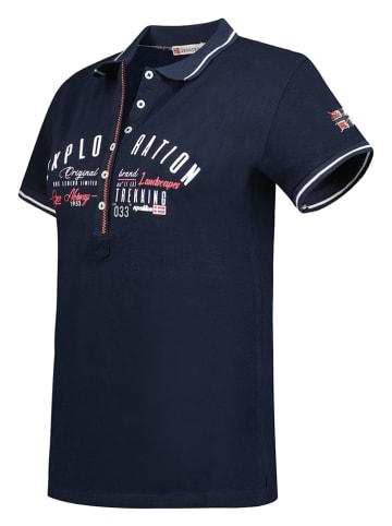 Geographical Norway Koszulka polo w kolorze granatowym