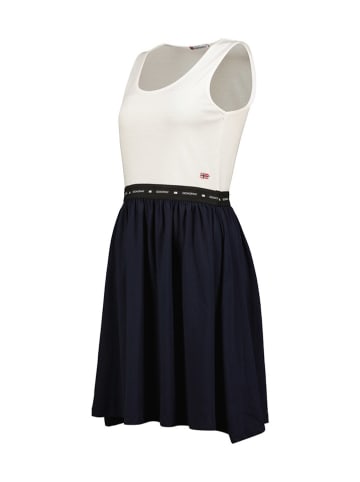 Geographical Norway Kleid "Jodia" in Weiß/ Dunkelblau