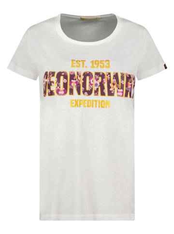 Geographical Norway Koszulka "Jarenne" w kolorze białym