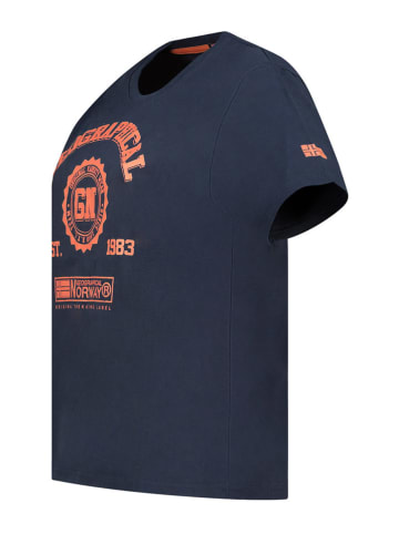 Geographical Norway Shirt in Dunkelblau