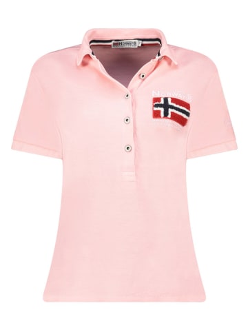Geographical Norway Koszulka polo w kolorze jasnoróżowym