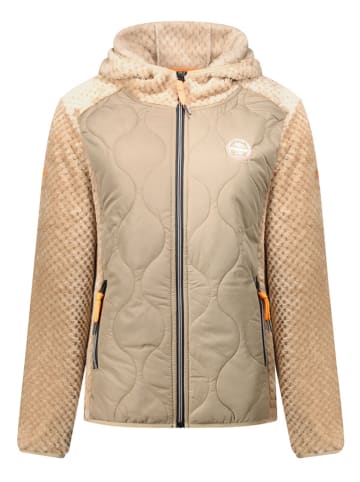 Geographical Norway Fleece vest "Torsade" taupe