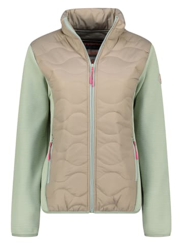 Geographical Norway Fleece vest "Tahiti" mintgroen/beige