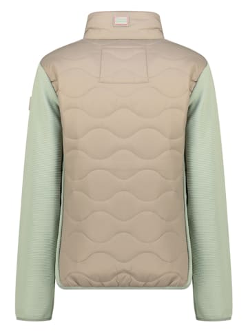 Geographical Norway Fleece vest "Tahiti" mintgroen/beige