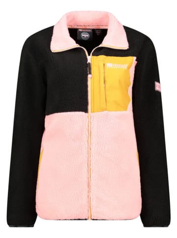 Geographical Norway Fleecejacke "Talexa" in Schwarz/ Rosa/ Orange