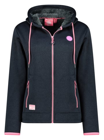 Geographical Norway Kurtka polarowa "Umariona" w kolorze granatowym