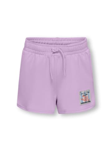 KIDS ONLY Szorty dresowe "Ada" w kolorze fioletowym