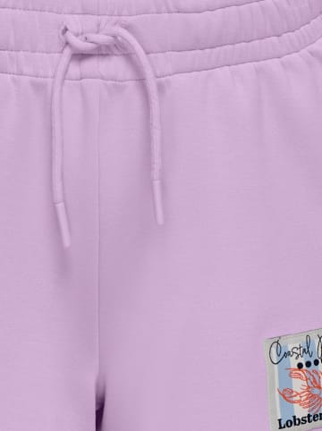 KIDS ONLY Szorty dresowe "Ada" w kolorze fioletowym