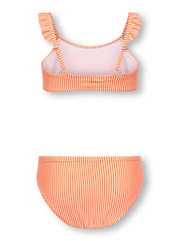 KIDS ONLY Bikini "Sunny" w kolorze pomarańczowo-białym