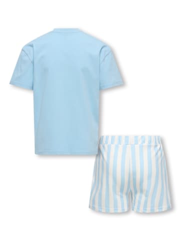 KIDS ONLY Piżama "Rila" w kolorze błękitno-białym
