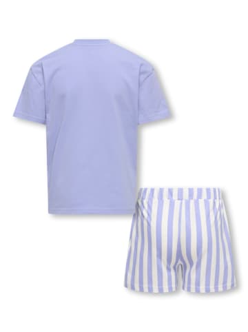 KIDS ONLY Piżama "Rila" w kolorze błękitno-białym