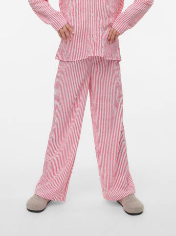 Vero Moda Girl Hose "Annie" in Pink/ Weiß