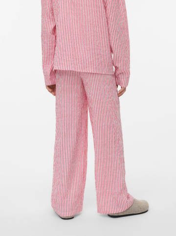 Vero Moda Girl Hose "Annie" in Pink/ Weiß