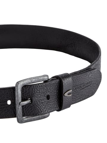 Camel Active Leren riem zwart