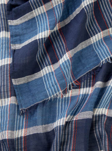 Camel Active Szal w kolorze niebiesko-czerwonym