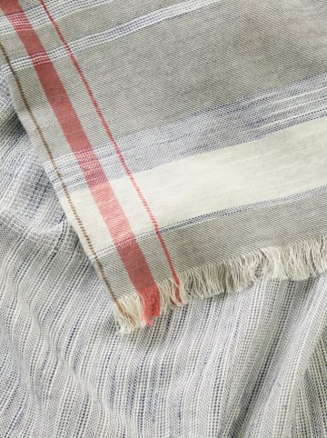 Camel Active Schal in Grau/ Rot/ Creme