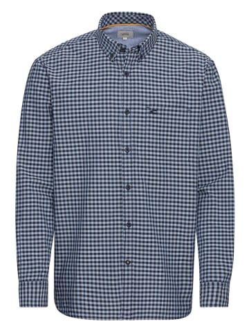 Camel Active Hemd - Regular Fit - in Dunkelblau/ Hellblau