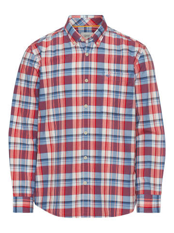 Camel Active Hemd in Rot/ Hellblau