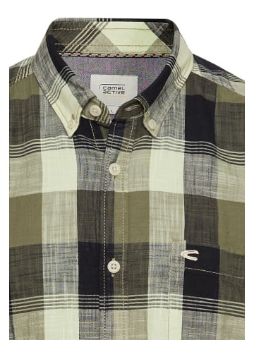 Camel Active Koszula - Regular fit - w kolorze oliwkowo-czarnym